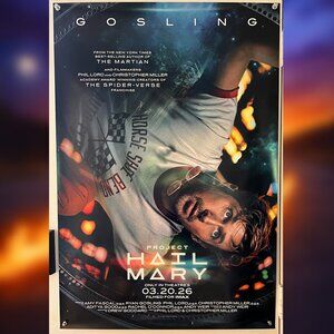 PROJECT HAIL MARY (2026) - ORIGINAL DOUBLE SIDED ADVANCE MOVIE POSTER